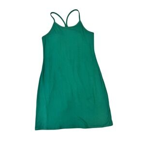 Kyodan Green Dress Mini Bodycon Racerback Sleeveless Athleisure Women's S Pocket
